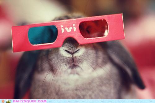 Bunny says he can already see in 3D.